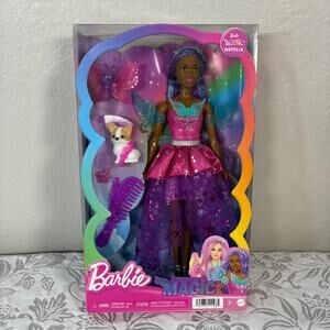 NEW BARBIE TOUCH OF MAJIC Brooklyn Doll & 2 Fairytale Pets Keepsake Collectible